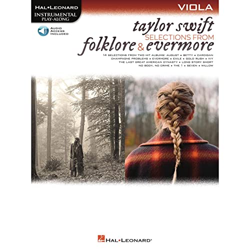 Taylor Swift - Selections from Folklore & Evermore: Viola Play-Along Book with Online Audio (Hal Leonard Instrumental Play-along)