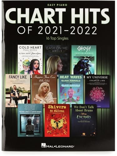 Chart Hits of 2021-2022: Easy Piano Songbook with Lyrics