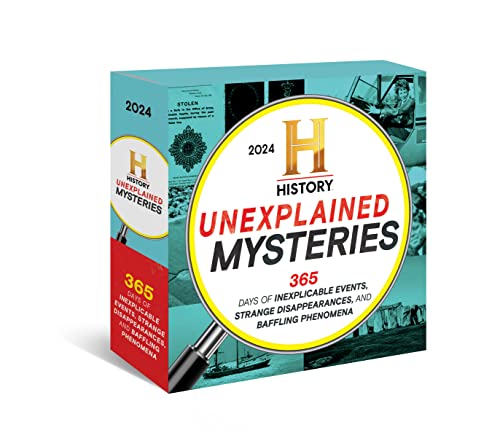 2024 History Channel Unexplained Mysteries Boxed Calendar: Inexplicable Events, Strange Disappearances, Baffling Phenomena (Daily Desk Gift for True Crime Fans) (Moments in HISTORY™ Calendars)