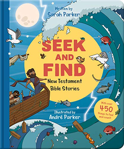 Seek and Find: New Testament Bible Stories: With Over 450 Things to Find and Count! (Fun interactive Christian book to gift kids ages 2-4)