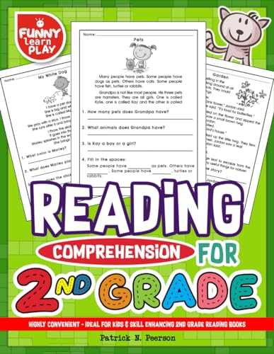 Reading Comprehension Grade 2: Highly Convenient - Ideal for Kids & Skill Enhancing 2nd Grade Reading Books (Reading Comprehension Grade 1, 2, 3 Series)