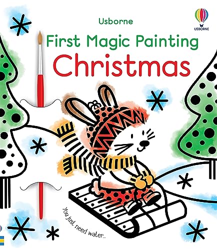 First Magic Painting Christmas: A Festive Water Coloring Activity Book for Kids, with Simple Stylish Images to Bring the Holiday Season to Life