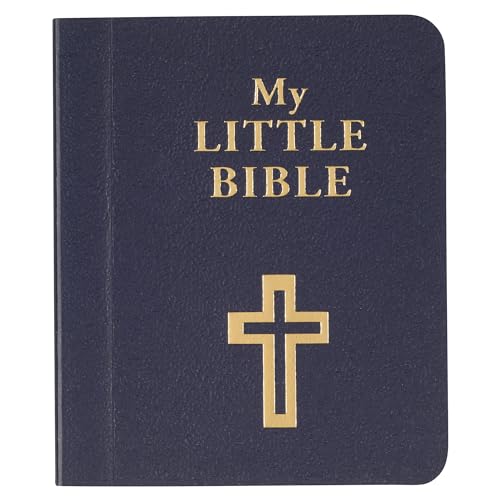 My Little Bible 2" Standard Edition - Selections of Key Verses From Every Book, Tiny Palm-size OT NT Scripture for Ministry Outreach, Classic 1769 KJV Text, 2" x 2.5", Blue