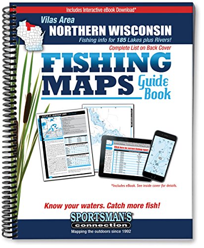 Vilas Area Northern Wisconsin Fishing Map Guide (Fishing Maps from Sportsman