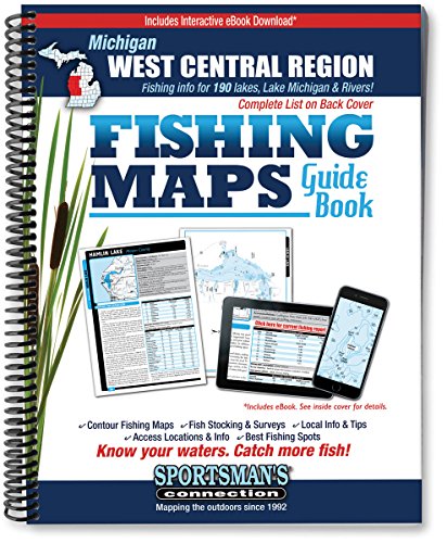 West Central Michigan Fishing Map Guide (Sportsman