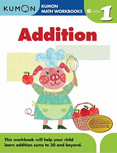 Kumon Grade 1 Addition (Calculation Math Workbooks), Ages 6-7, 96 pages (Kumon Math Workbooks)