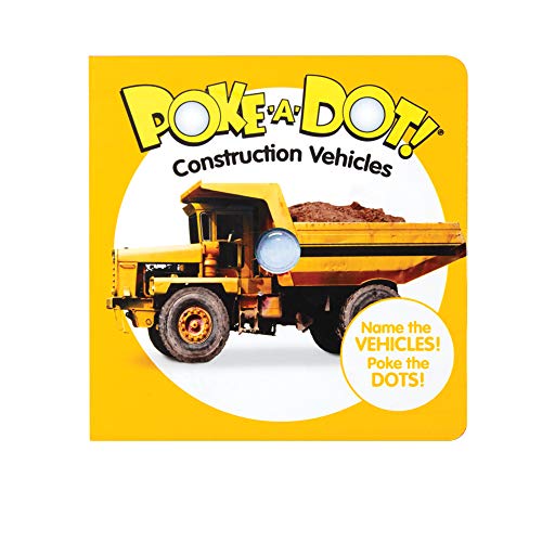 Melissa & Doug Children’s Book – Poke-a-Dot: Construction Vehicles (Board Book with Buttons to Pop)