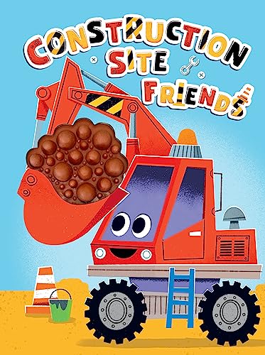 Construction Site Friends - Silicone Touch and Feel Board Book - Sensory Board Book