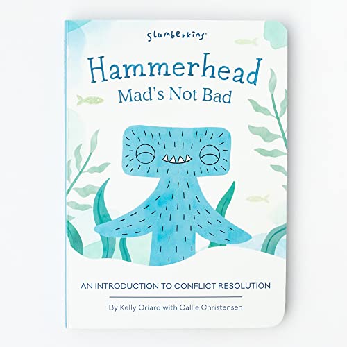 Slumberkins Hammerhead, Mad’s Not Bad: An Introduction to Conflict Resolution | Promotes Conflict Resolution | Social Emotional Tools for Ages 0+