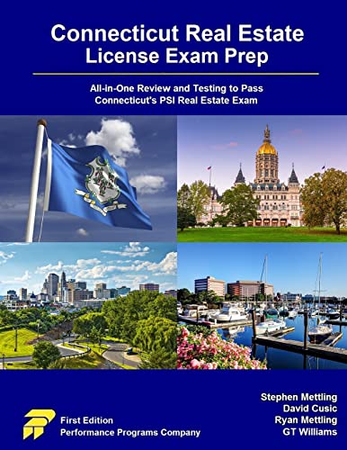 Connecticut Real Estate License Exam Prep: All-in-One Review and Testing to Pass Connecticut