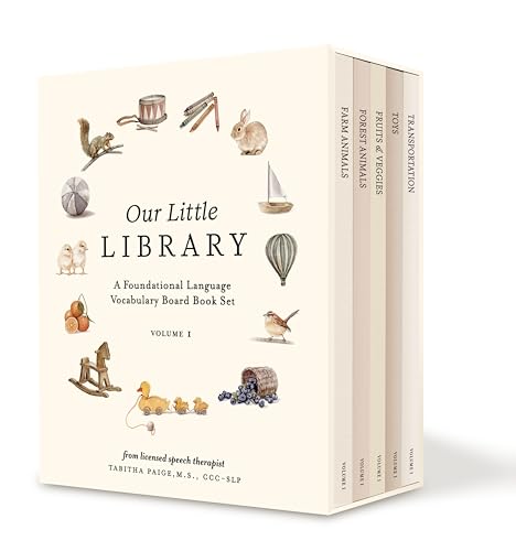 Our Little Library: A Foundational Language Vocabulary Board Book Set for Babies (Our Little Adventures Series)