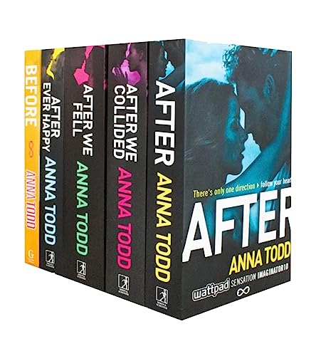 The Complete After Series Collection 5 Books Box Set by Anna Todd (After Ever Happy, After, After We Collided, After We Fell, Before)