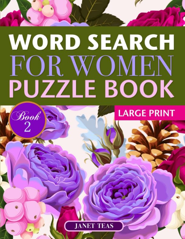 Word Search for Women Puzzle Book (Large Print): Book 2 (Word Search for Women Series)