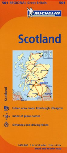 Michelin Map Great Britain: Scotland 501 (Maps_Regional (Michelin))