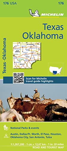 Michelin USA Texas, Oklahoma Map 176 (Michelin Zoom USA Maps)