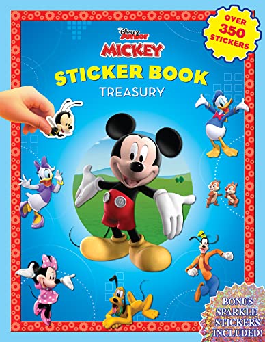 Phidal - Disney Mickey Mouse Clubhouse Sticker Book Treasury Activity Book for Kids Children Toddlers Ages 3 and Up, Holiday Christmas Birthday Gift