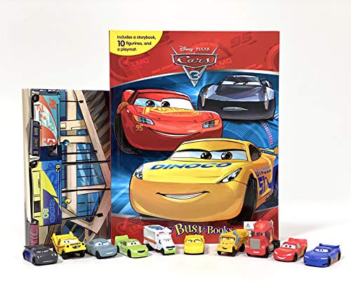 Phidal - Disney_Pixar Cars 3 My Busy Book -10 Figurines and a Playmat