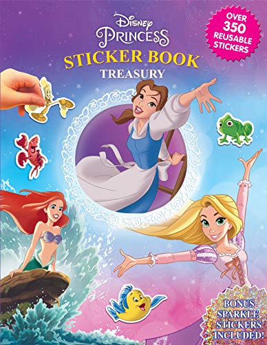 Phidal - Disney Princess Stickerbook Treasury Activity Book for Kids Children Toddlers Ages 3 and Up, Holiday Christmas Birthday Gift