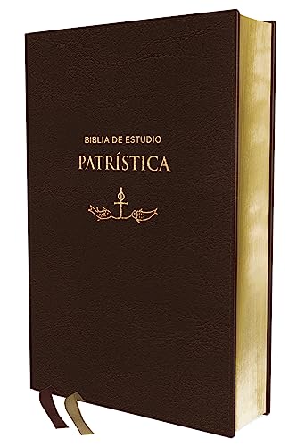 RVR, Biblia de Estudio Patrística, Leathersoft, Marrón, Interior a dos colores, Palabras de Jesús en Rojo, Comfort Print: La Sabiduría del Cristianismo Antiguo, siglos I al VI (Spanish Edition)