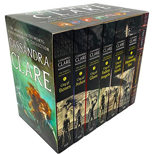 Cassandra Clare The Mortal Instruments 7 Books Collection Set (City of Bones, City of Ashes, City Glass, City of Lost Soul, City of Fallen Angels, City of Heavenly Fire & The Shadowhunter