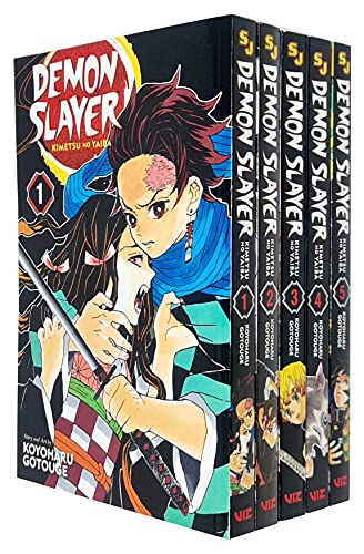 Demon Slayer: Kimetsu no Yaiba Vol-1-5 Books Collection set