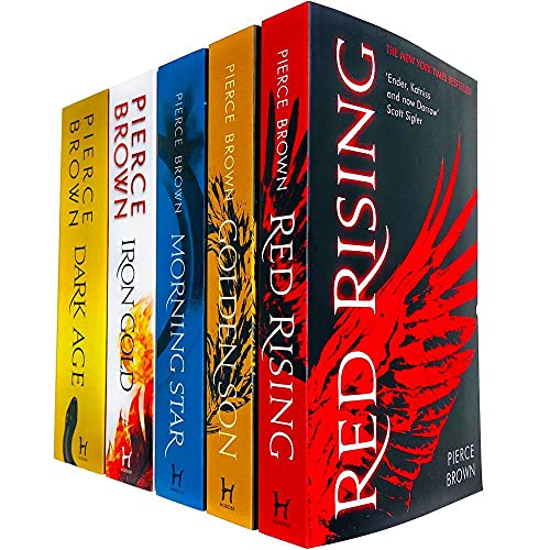 The Red Rising Series Collection 5 Books Set By Pierce Brown (Red Rising, Golden Son, Morning Star, Iron Gold, Dark Age)