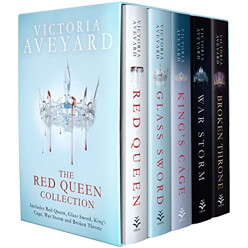 The Red Queen Collection Series Books 1 - 5 Box Set by Victoria Aveyard ( (Red Queen, Glass Sword, King