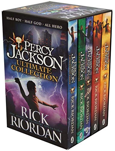 Percy Jackson & the Olympians 5 Children Book Collection Box Set (The Lightning Thief, The Last Olympian, The Titan