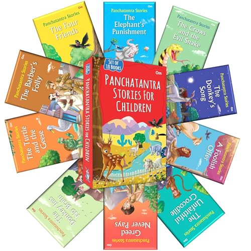 Panchatantra Stories for Children ( Set of 10 Illustrated books in a Gift Box)