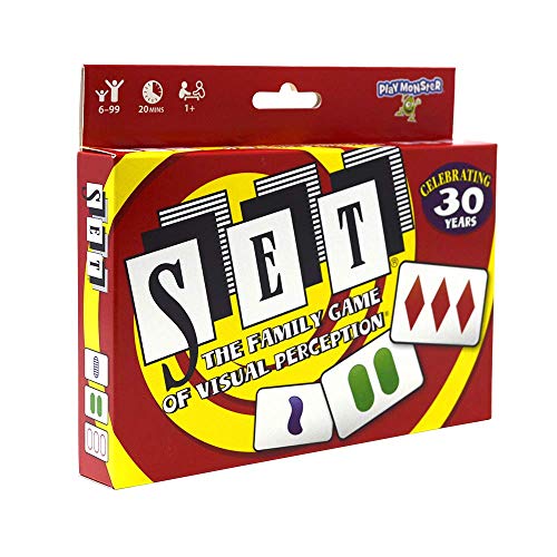 SET Enterprises SET - The Family Card Game of Visual Perception - Race to Find The Matches, For Ages 8+,81 Cards, Rules included