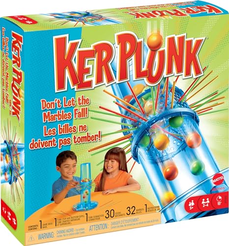 Mattel Games KerPlunk Kids Game, Family Game for Kids & Adults with Simple Rules, Don