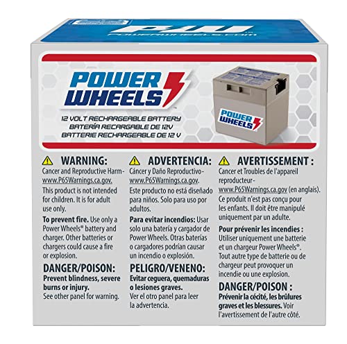 Power Wheels Fisher-Price Power Wheels 12-Volt Rechargeable Battery,replacement battery for Power Wheels ride-on vehicles