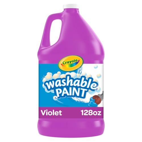 Crayola Washable Paint For Kids, Violet 1 Gallon, Kids Arts And Crafts Supplies, Non Toxic, Bulk