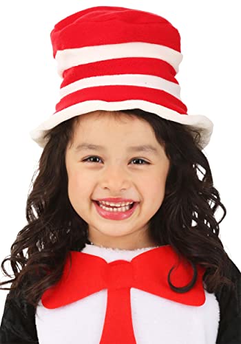 elope Dr. Seuss Cat in The Hat Costume Hat for Toddlers Standard Red,White