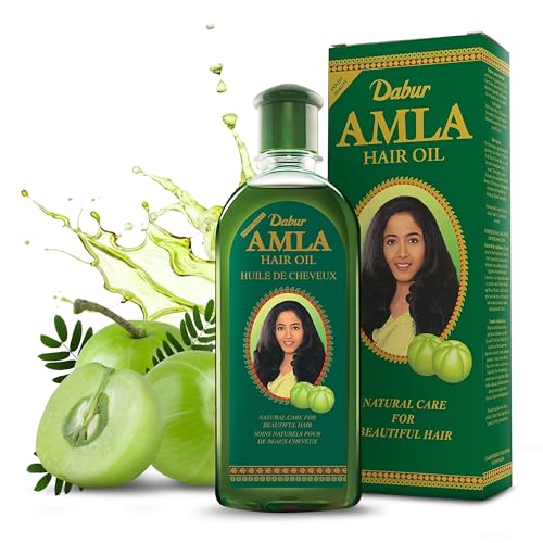 Dabur Amla Hair Oil - Amla Oil, Amla Hair Oil, Amla Oil for Healthy Hair and Moisturized Scalp, Indian Hair Oil for Men and Women, Bio Oil for Hair, Natural Care for Beautiful Hair (300ml)