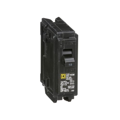 Square D - HOM115CP Homeline 15 Amp Single-Pole Circuit Breaker