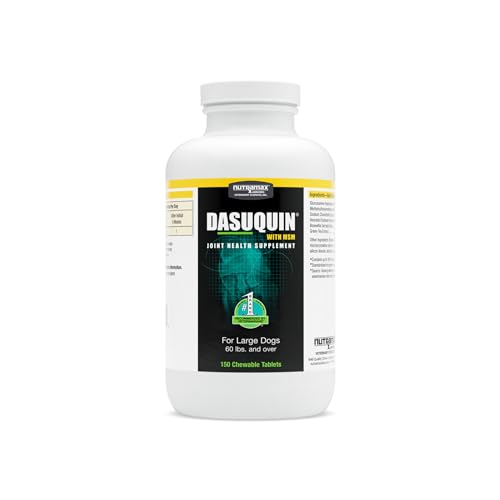 Nutramax Laboratories Dasuquin with MSM Joint Health Supplement for Large Dogs - With Glucosamine, MSM, Chondroitin, ASU, Boswellia Serrata Extract, and Green Tea Extract, 150 Chewable Tablets