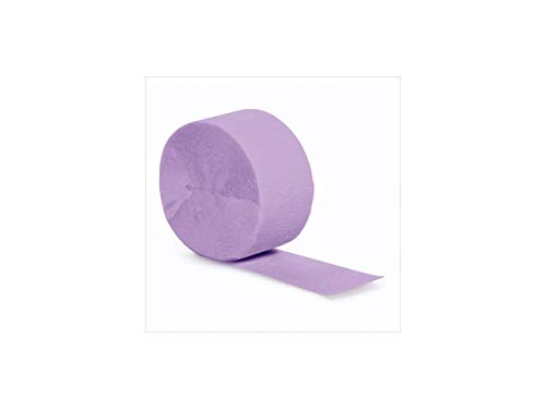 Creative Converting Touch of Color Crepe Paper Streamer Roll, 81-Feet, Luscious Lavender