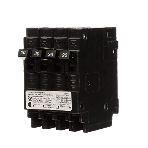 SIEMENS Q22030CT 30 Double Two 20-Amp Single Pole Circuit Breaker, As Shown in The Image