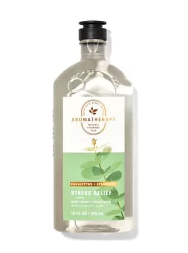 Bath & Body Works Aromatherapy Stress Relief - Eucalyptus + Spearmint Body Wash & Foam Bath, 10 Fl Oz