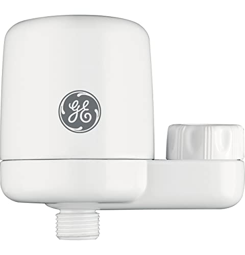 GE Shower Filter System | Connects to Shower Head to Limit Hard Water & Chlorine | Reduce Shower Water Sediment | Easy Install, No Tools Required | Replace Filter (FXSCH) Every 6 Months | GXSM01HWW