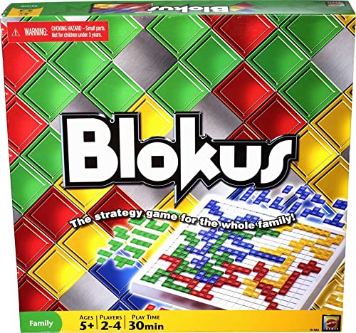 Mattel Games Blokus XL Strategy Board Game, Family Game for Kids & Adults with Colorful Oversized Pieces & Just One Rule (Amazon Exclusive)