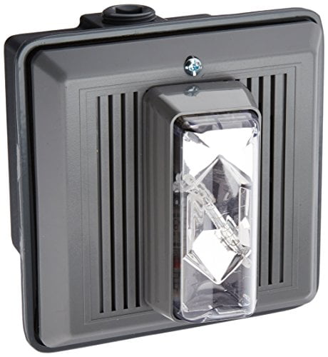 Edwards-Signaling Horn Strobe, Clear, 5-1_2 in. H, 24VAC_DC, 868STRC-AQ