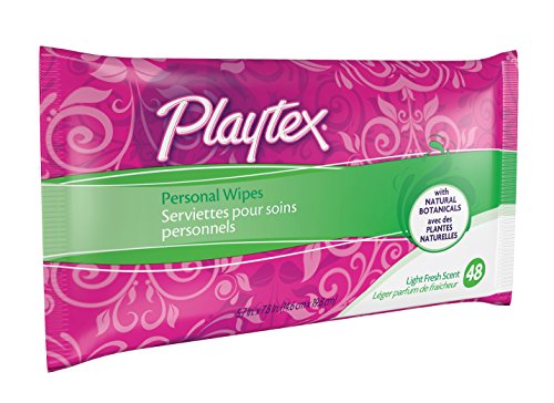 Playtex Personal Cleansing Cloths Refill Pack, Scent, 48- Package fresh 144 Count (Pack of 3)