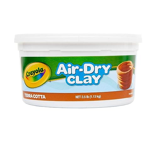 Crayola Air Dry Clay, Terra Cotta No Bake Modeling Clay for Kids, 2.5lb