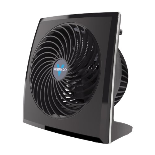 Vornado 573 Compact Flat Panel Air Circulator Fan, 3 Speeds, Moves Air 60 Feet, Fan for Bedroom, Home, Office, Black