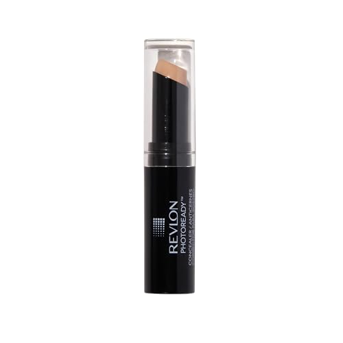 Revlon Concealer Stick, PhotoReady Face Makeup for All Skin Types, Longwear Medium- Full Coverage with Creamy Finish, Lightweight Formula, 003 Light Medium, 0.11 Oz