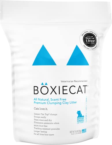 Boxie® Unscented 30 Day Natural Odor Control Cat Litter, 16lb Clumping Clay Kitty Litter