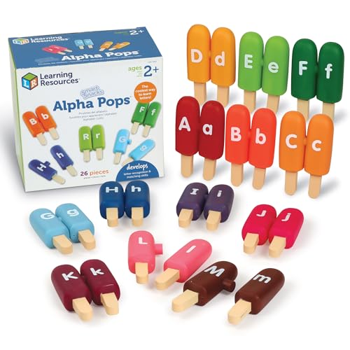 Learning Resources Smart Snacks Alpha Pops, 26 Pieces, Age 2+, Toys for Toddlers, Toddler Alphabet, Learning ABC, Learning Toys, Stocking Stuffers for Kids