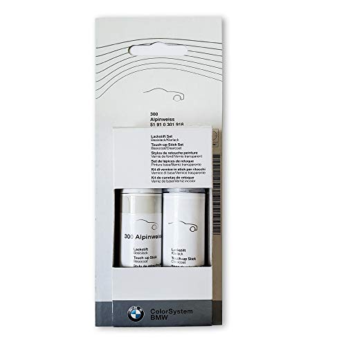 Genuine Alpine Touch Up Car Paint - White Code 300 - 2x12ml - For BMW | 51910301918